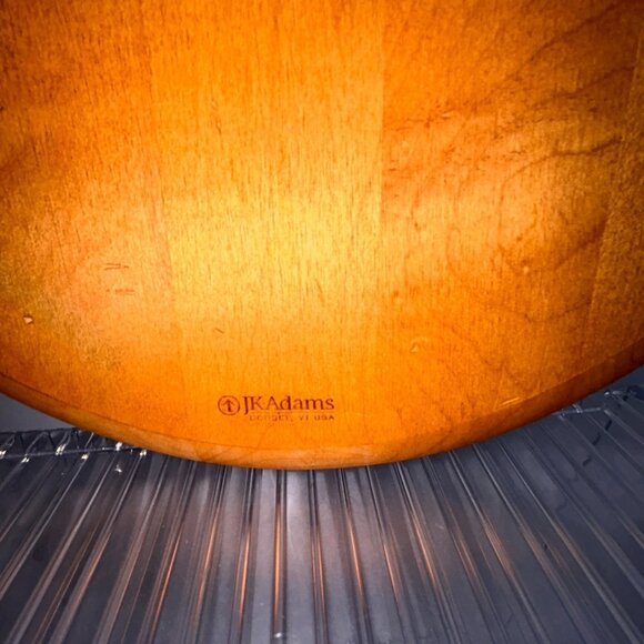 J.K. Adams Vermont Maple Artisan 12" Round Server Cheese, Cutting Board - Picture 3 of 8